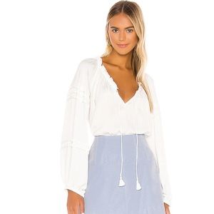 ALL TUCKS BODYSUIT IN IVORY